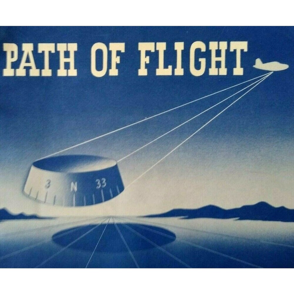 Aircraft Pilot Navigation Path Of Flight Booklet 1946 Vintage Original w/ Insert